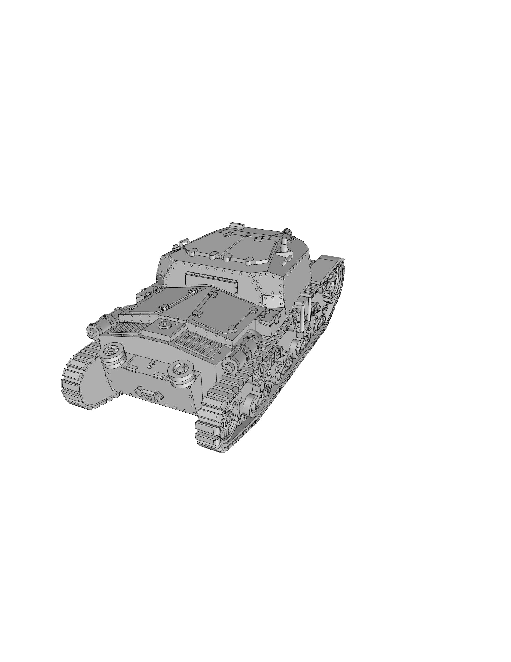 Semovente 75-18 - Italian Army - 28mm Scale - wargame3d