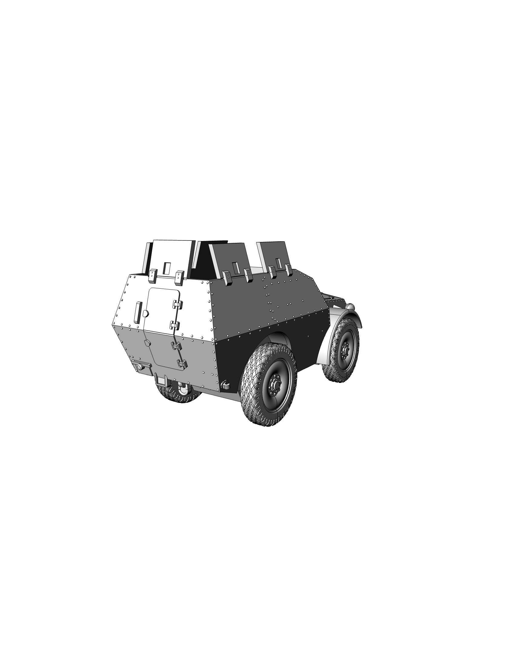 Fiat Spa AS-37 - Italian Army - 28mm Scale - wargame3d