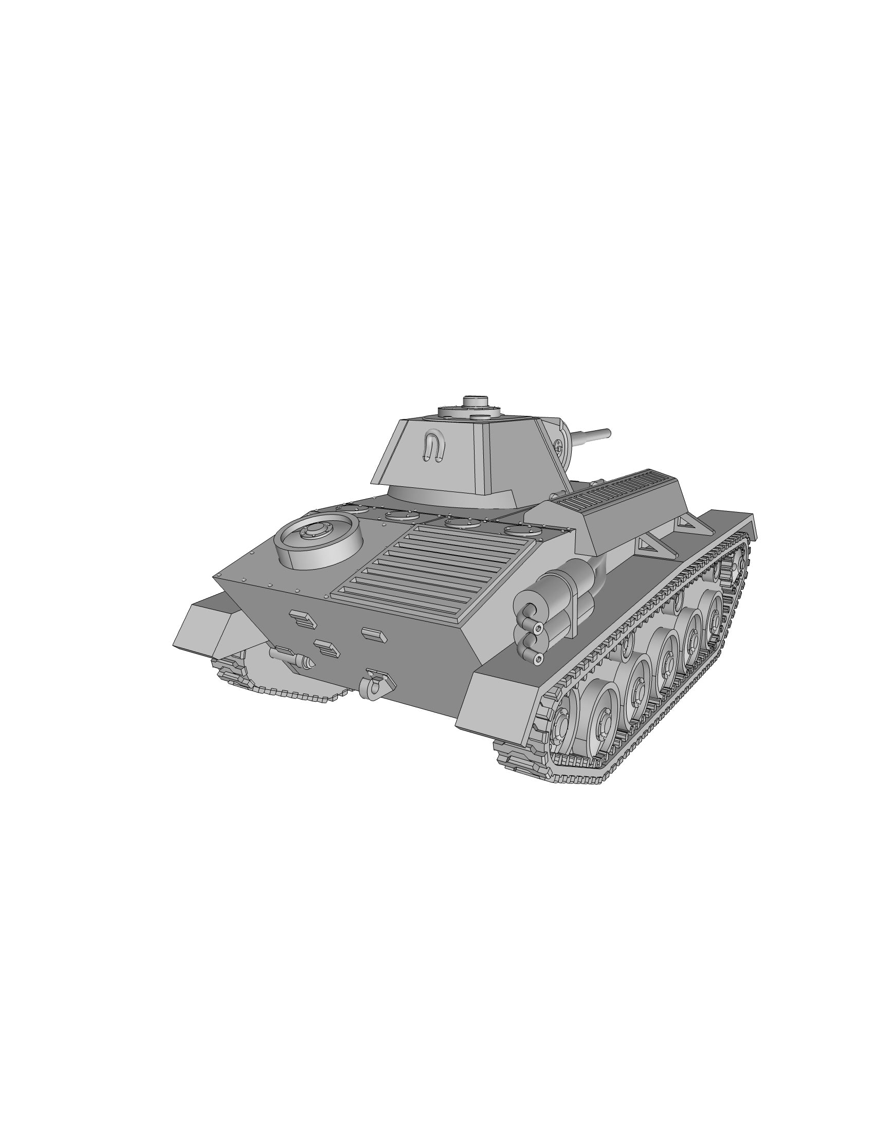 T-70 Light Tank - Russian Army - wargame3d- 28mm Scale