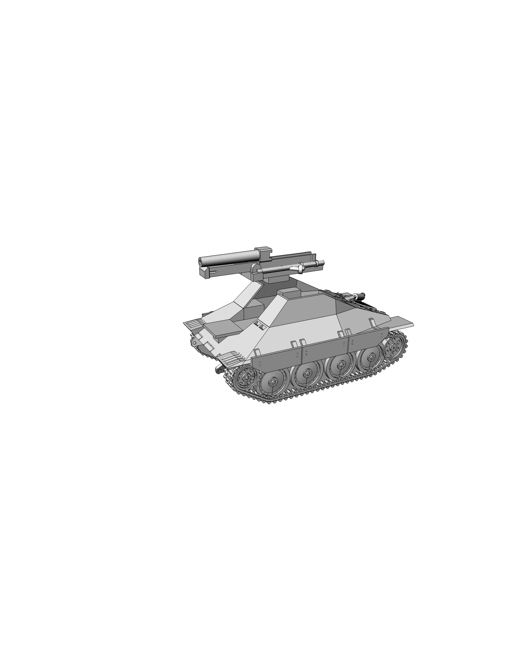 SIG 33 1 AUF38t - German Army - 28mm Scale - wargame3d