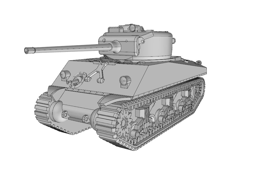 Sherman M4A2 76mm - US Army - wargame3d- 28mm Scale