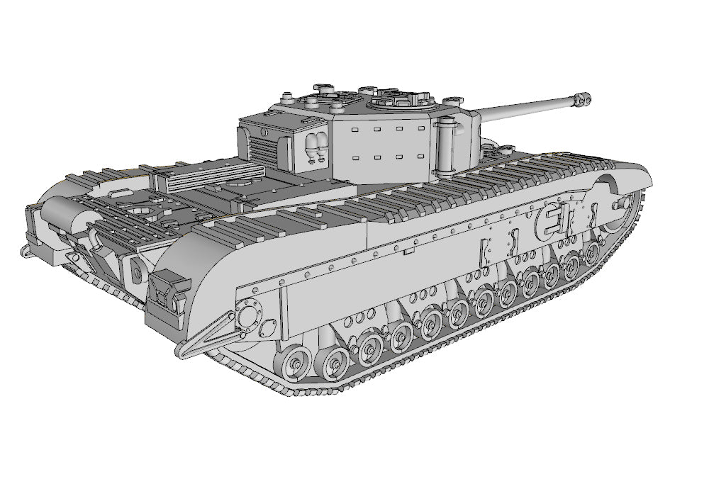 A43 Black Prince - UK Army - wargame3d- 28mm Scale