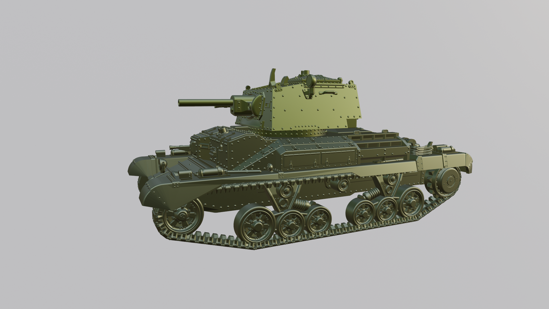 Cruiser tank A10 Mark II - UK Army - 28mm Scale - wargame3d