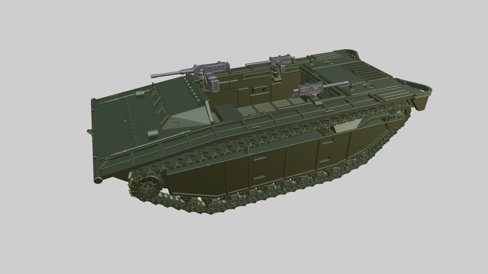 LVT-2 Water Buffalo - US Army - 28mm Scale - wargame3d