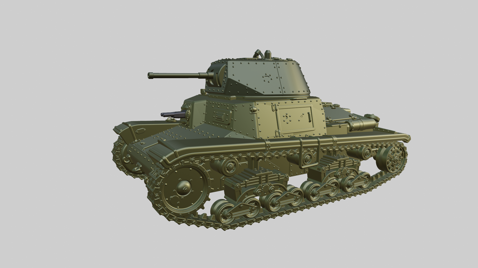 Carro Armato M14-41 - Italian Army - 28mm Scale - wargame3d