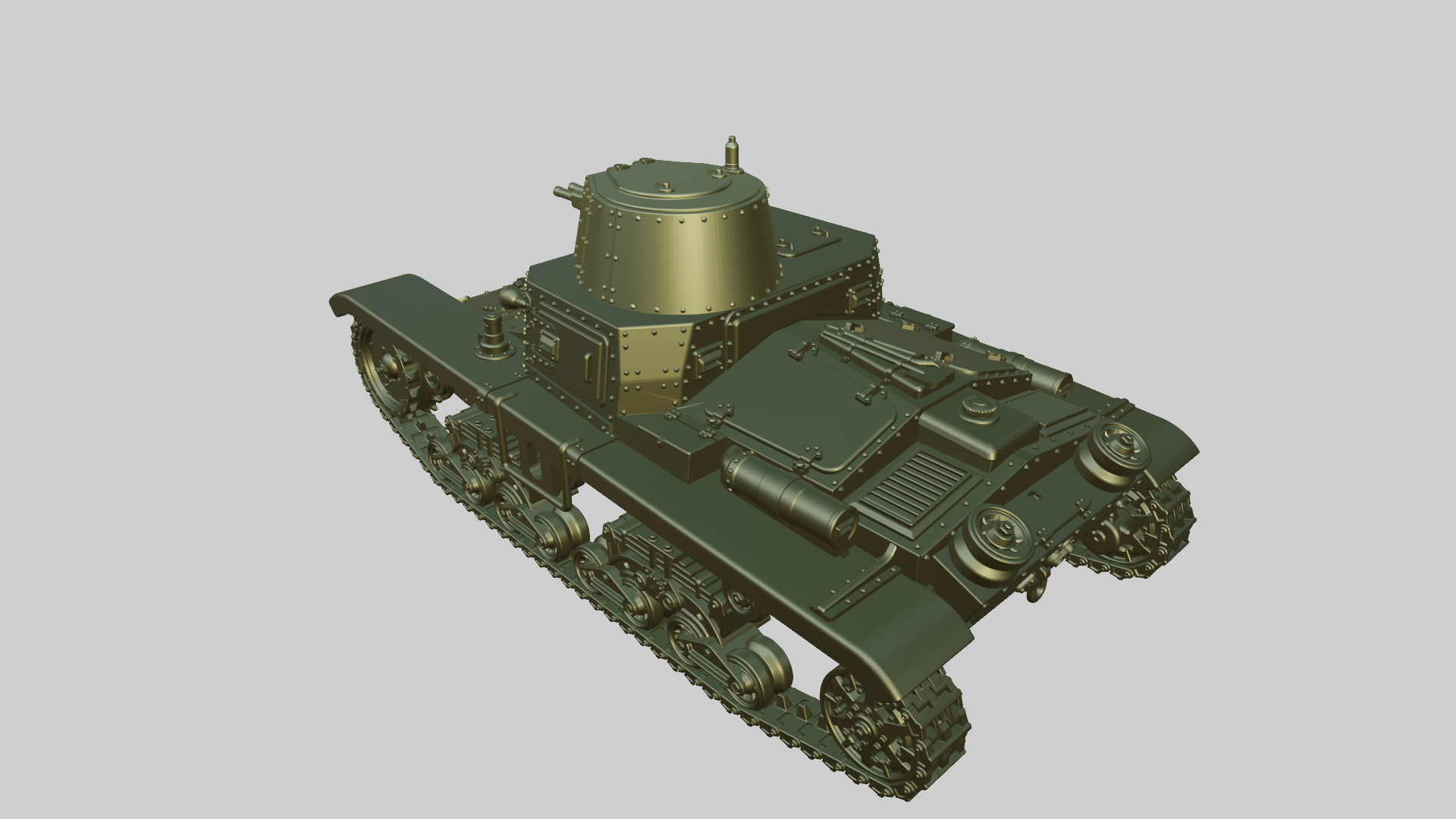 Carro Armato M11-39 - Italian Army - 28mm Scale - wargame3d