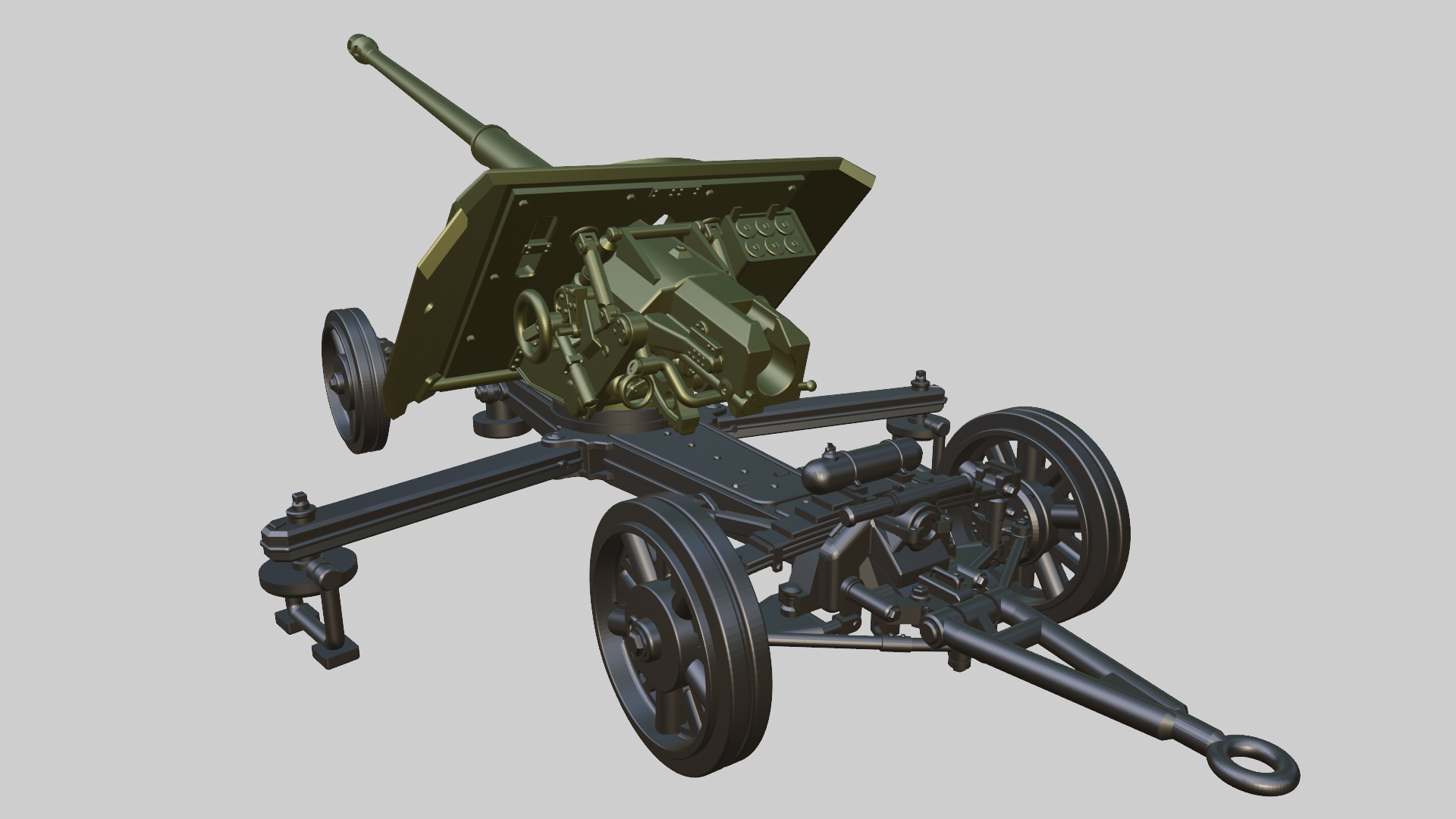 Pak 43 88mm Anti-Tank Gun - German Army - wargame3d- 28mm Scale