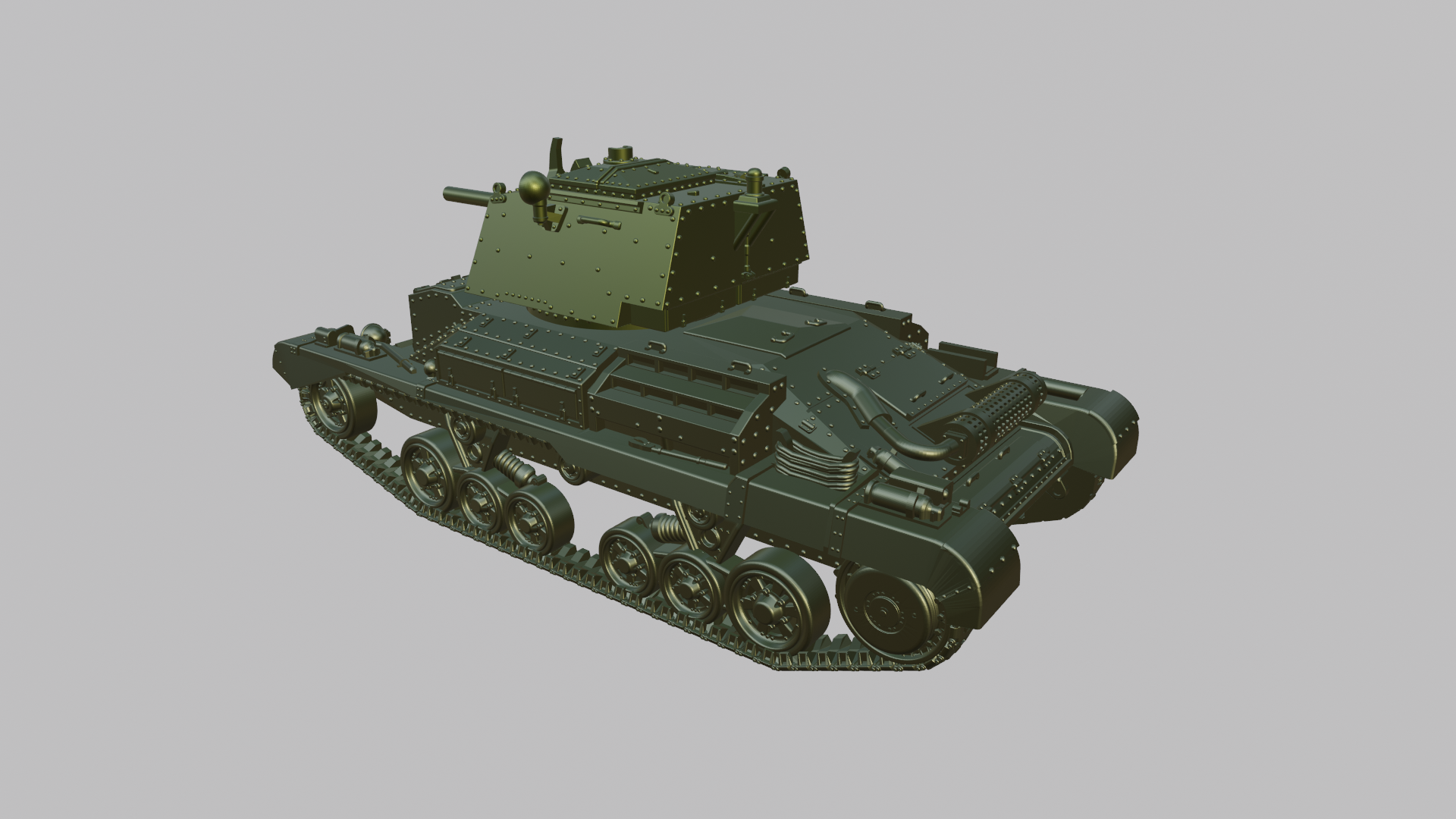 Cruiser tank A10 Mark II - UK Army - 28mm Scale - wargame3d