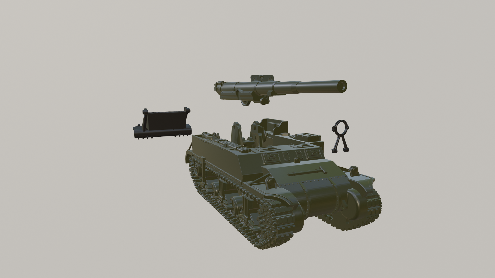 M12 Gun Motor Carriage - US Army - wargame3d- 28mm Scale