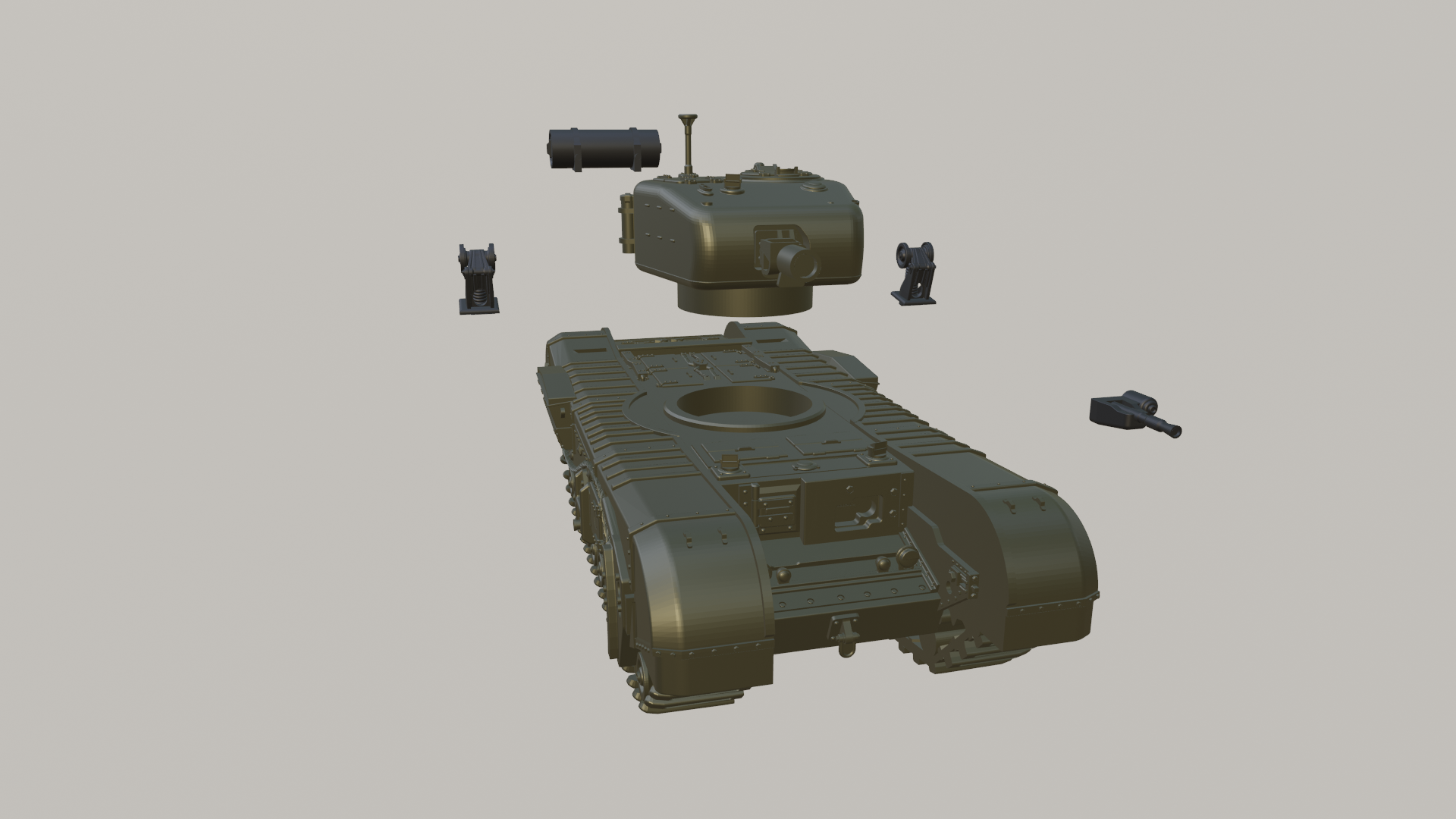 Churchill AVRE - UK Army - 28mm Scale - wargame3d