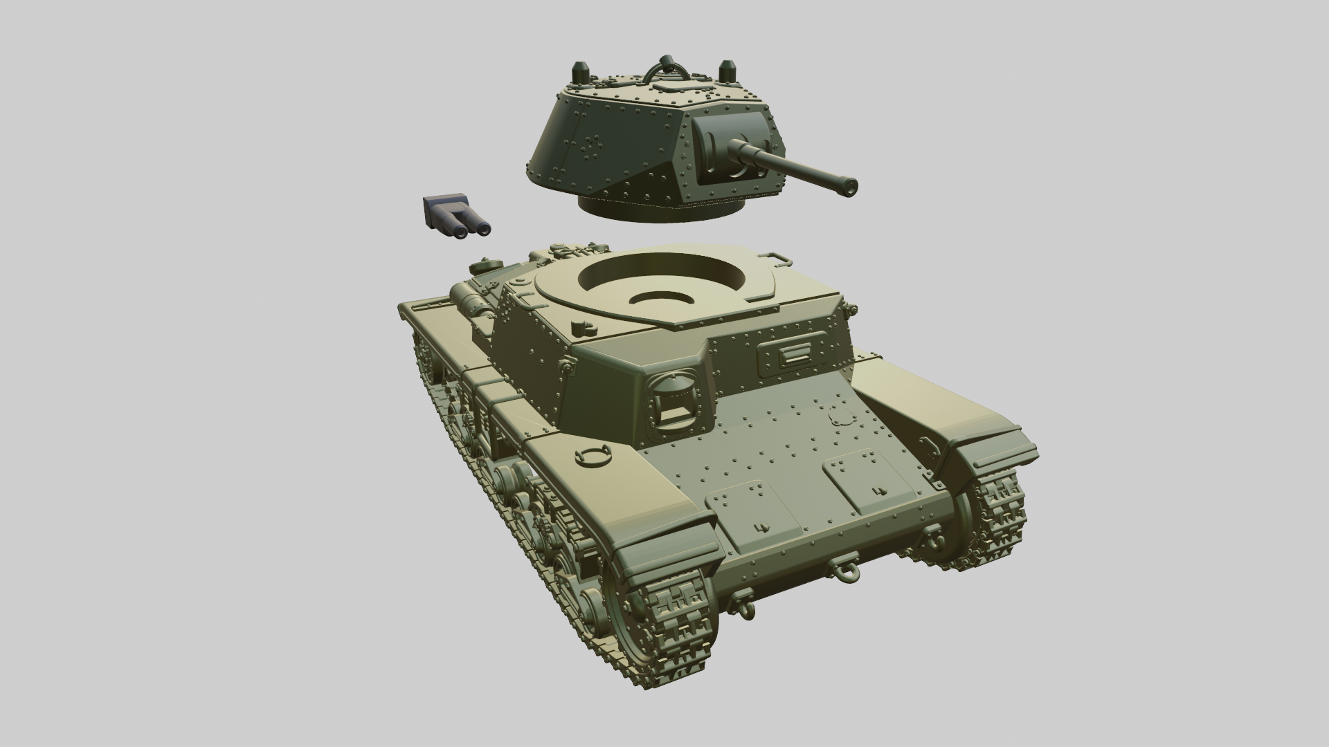 Carro Armato M14-41 - Italian Army - 28mm Scale - wargame3d