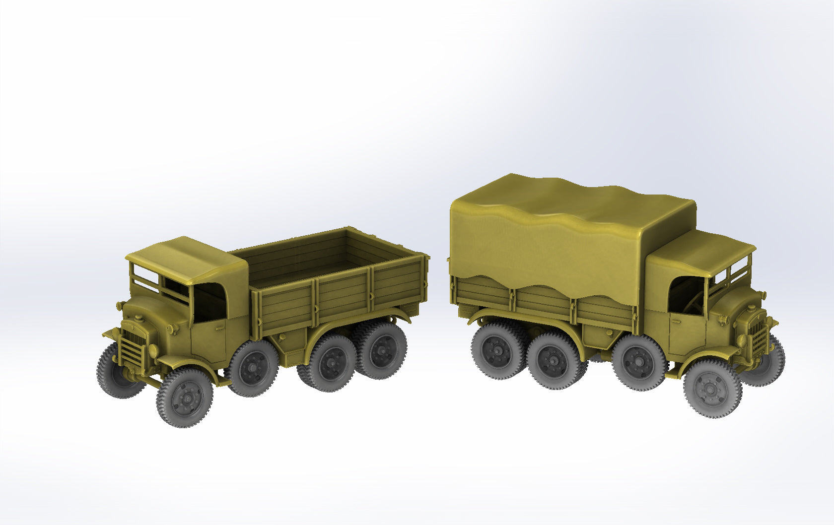 Fiat Dovunque 35 + option with Breda 20-65 - Italian Army - 28mm Scale - wargame3d