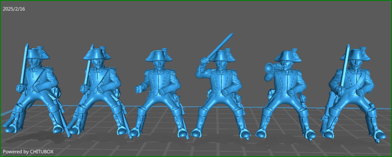 28mm French Revolution French Heavy Cavalry 1790-1800 - 6 Minis - MC Minis