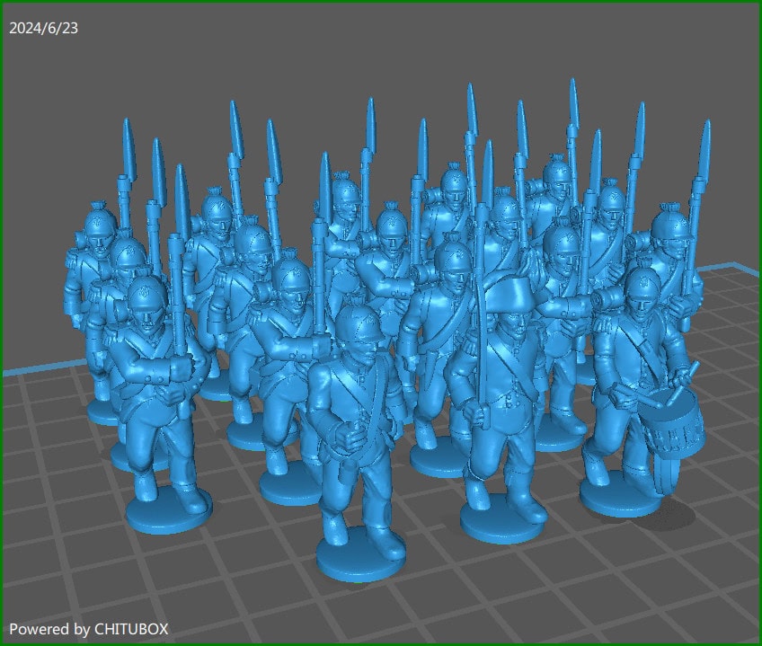 28mm Napoleonic French line in Egypt 1798-1801 - 18 minis