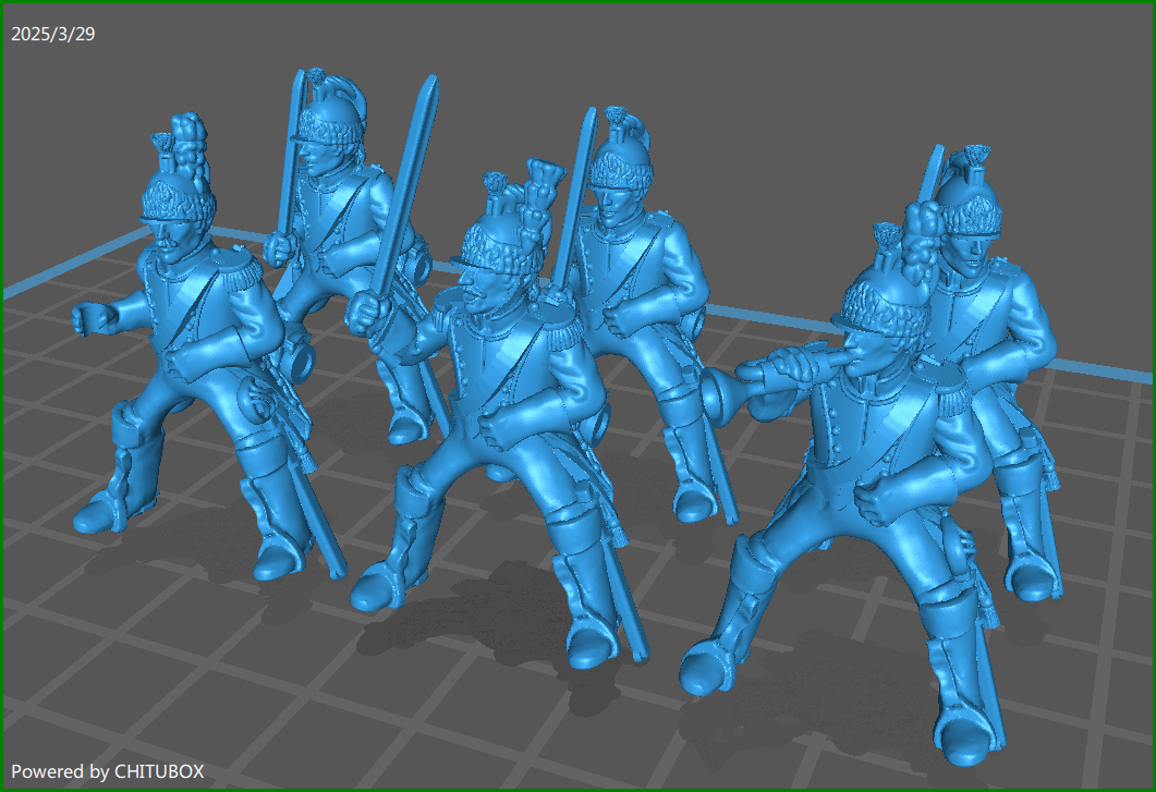 28mm French Revolution French Dragoon 1790-1800 - 6 Minis - MC Minis