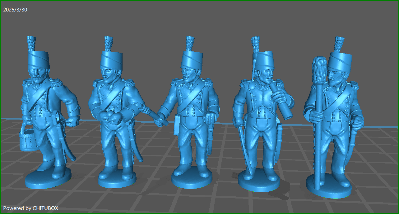 French Revolution French Horse Artillerists 1789-1800 - 5 Minis - MC Minis