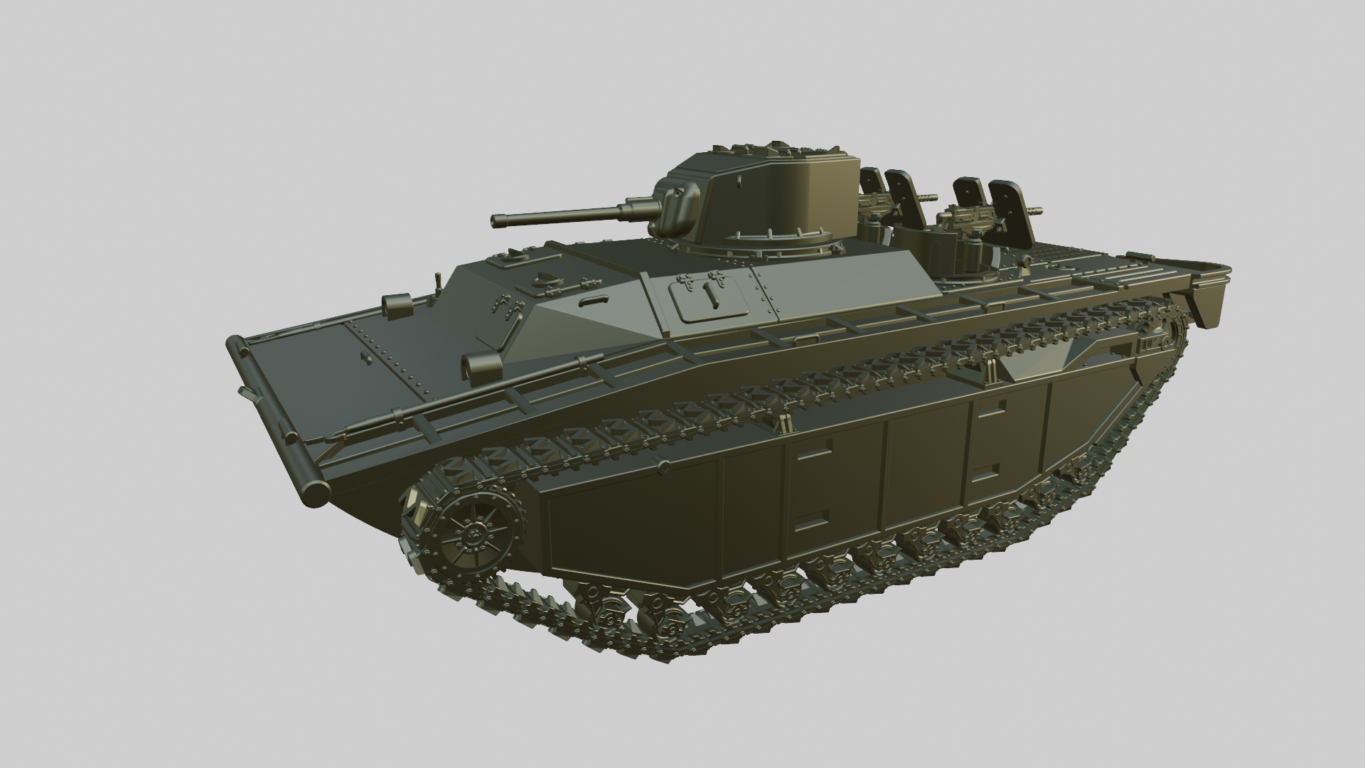 LVT(A)-1 - US Army - 28mm Scale - wargame3d