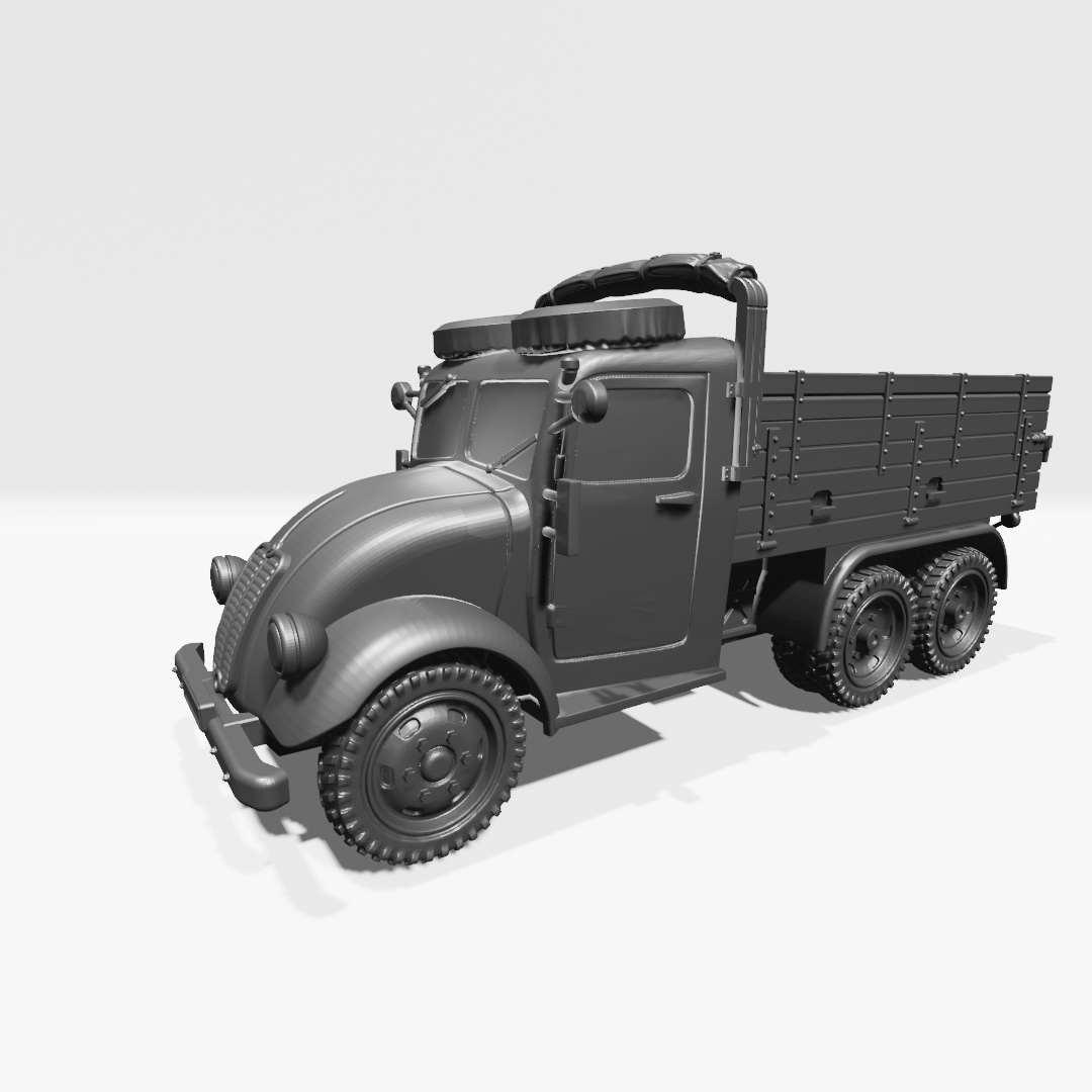 Medium 6x6 Truck Tatra 82 - Other Nations Fighting Vehicles - 28mm Scale - wargame3d