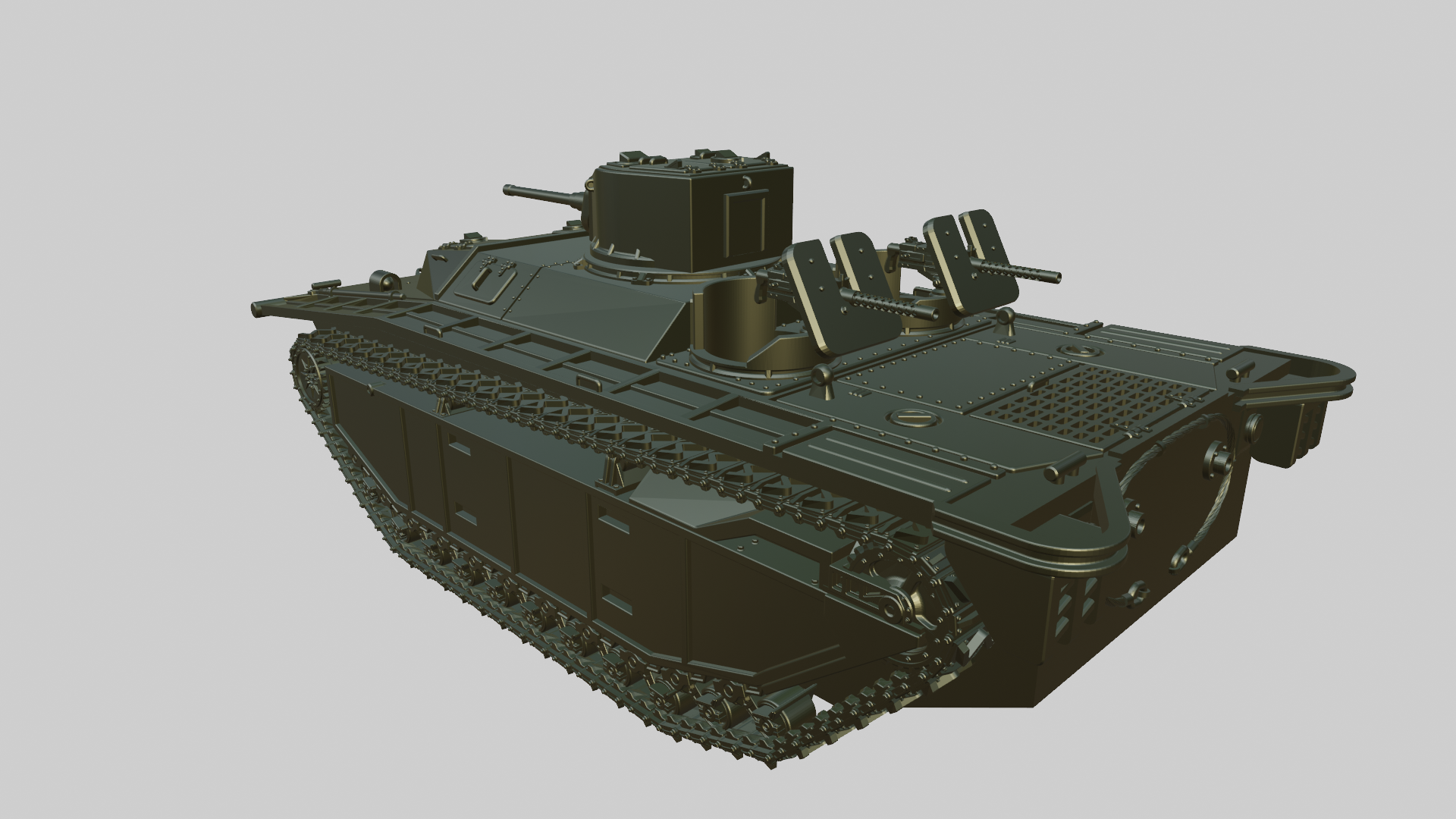 LVT(A)-1 - US Army - 28mm Scale - wargame3d