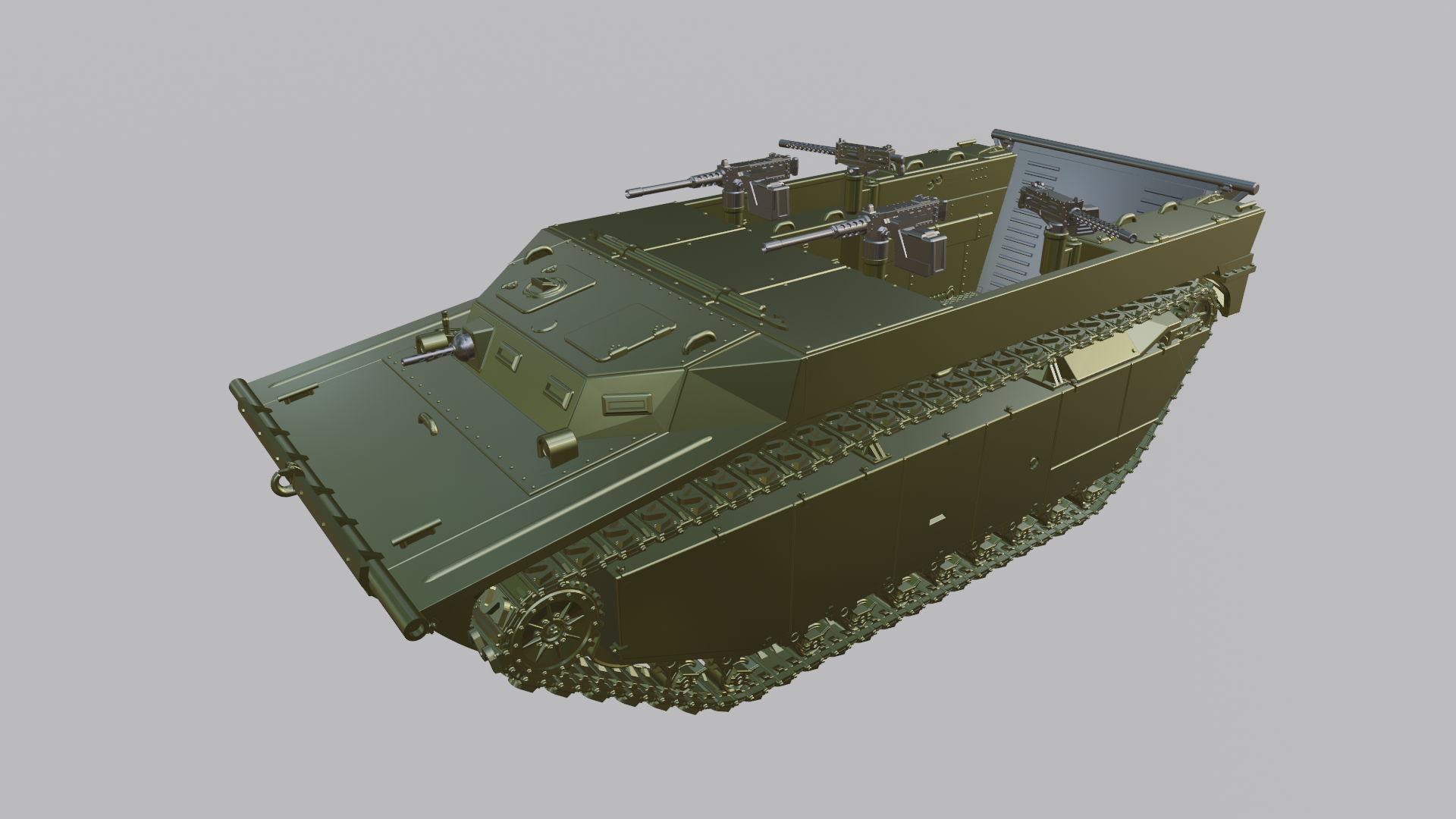 LVT-4 Water Buffalo - US Army - 28mm Scale - wargame3d