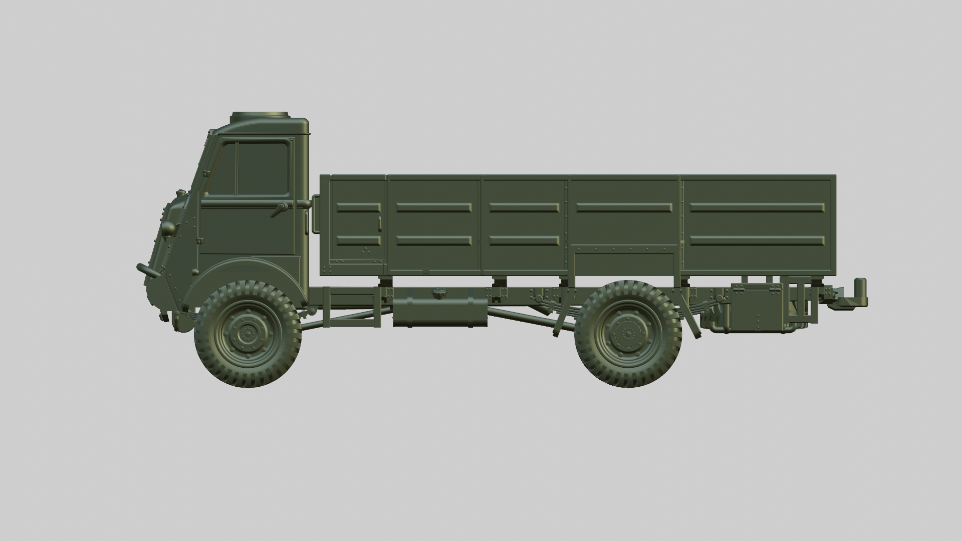 Bedford QLT Truck - UK Army - wargame3d- 28mm Scale