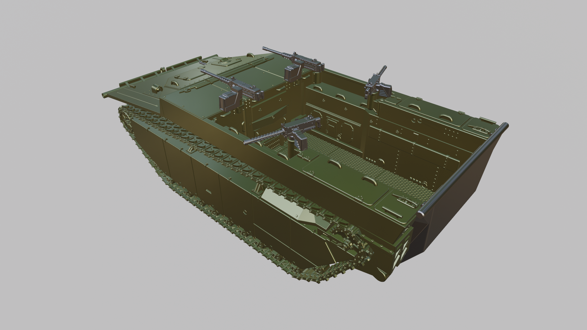 LVT-4 Water Buffalo - US Army - 28mm Scale - wargame3d