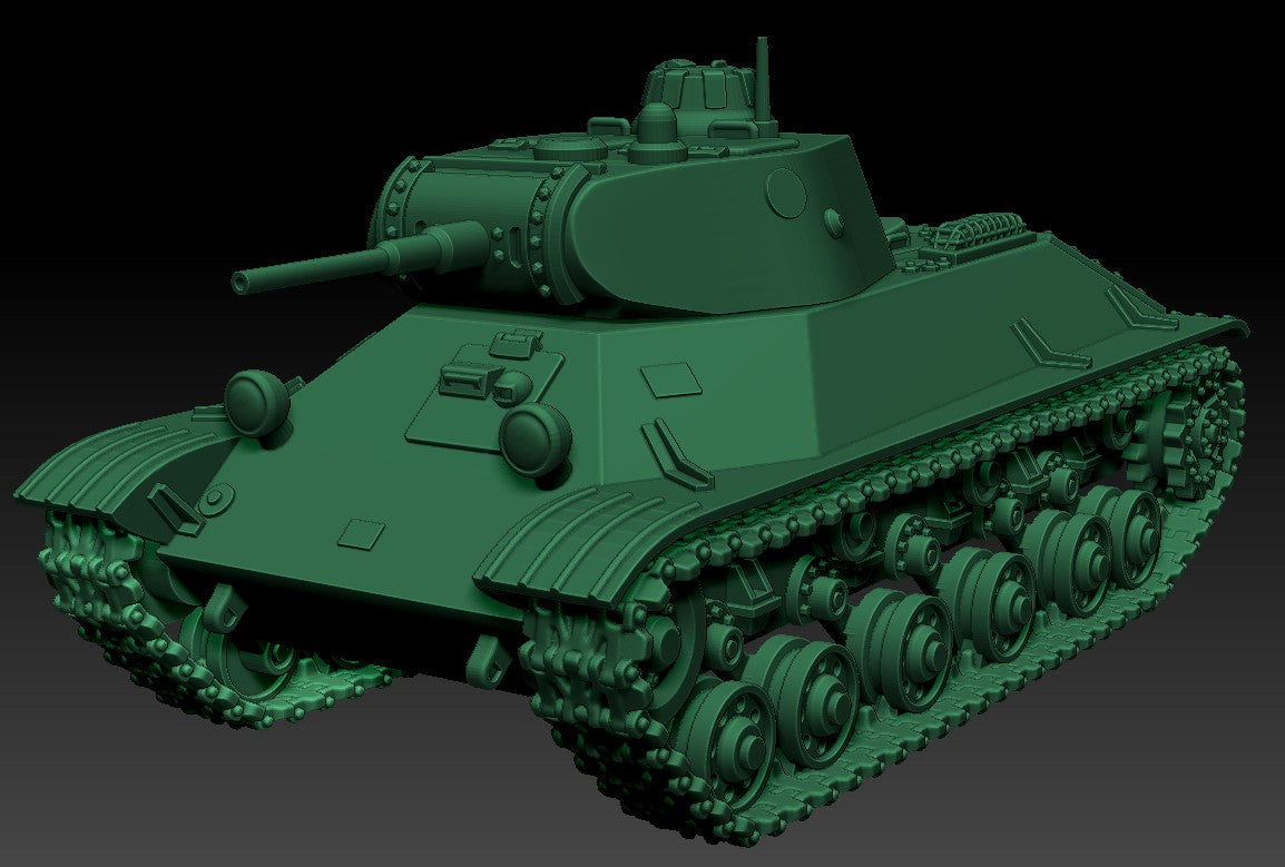 T-50 Light Tank - Russian Army - wargame3d- 28mm Scale