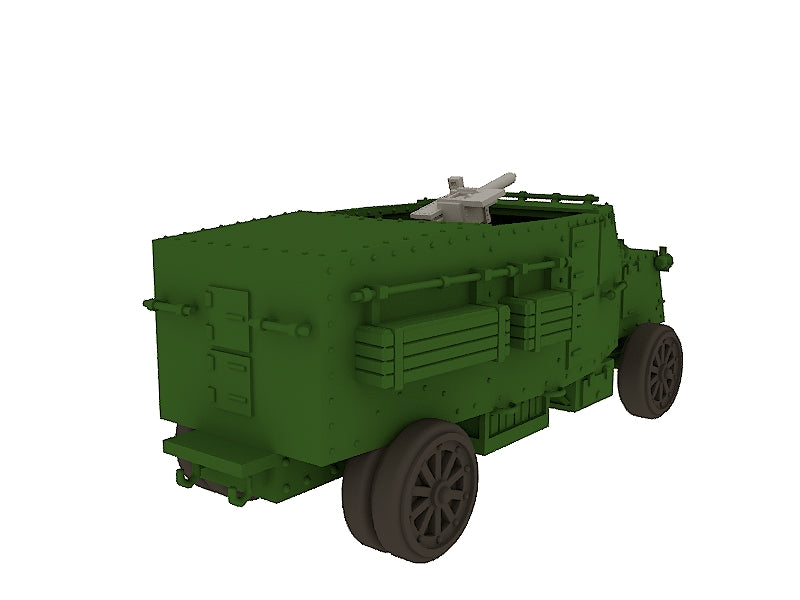 Pierce-Arrow Armored Car - WWI - UK Army - wargame3d- 28mm Scale
