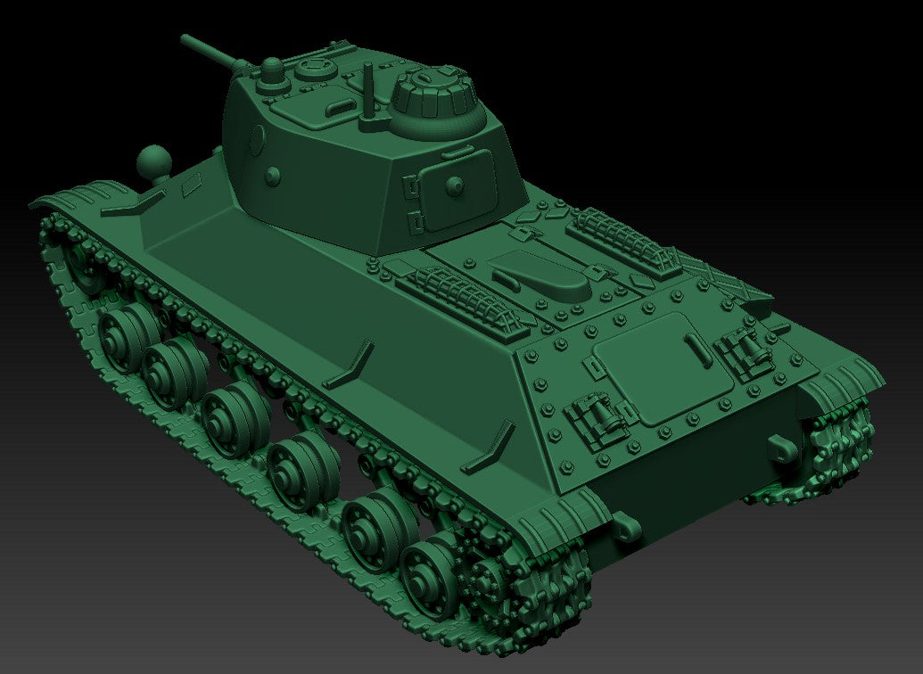 T-50 Light Tank - Russian Army - wargame3d- 28mm Scale