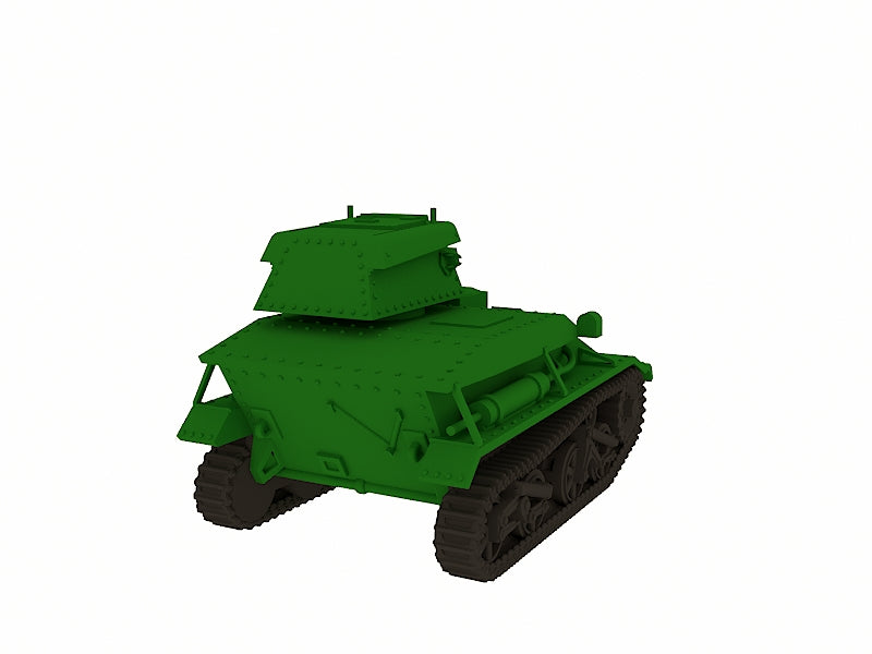Vickers Light Tank Mark IV - UK Army - 28mm Scale - wargame3d