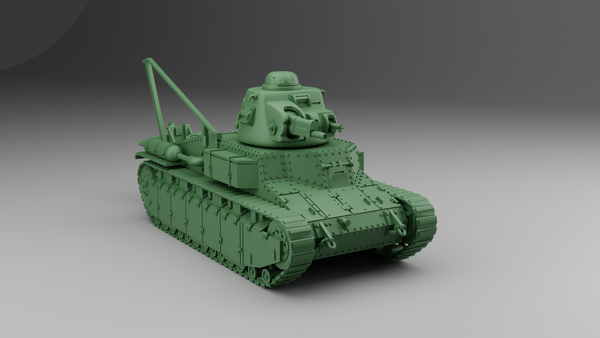 Light Tank Renault D1 - French Army - 28mm Scale - Bolt Action - wargame3d
