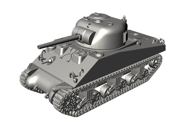 M4A2 Sherman 75mm - 28mm Scale - Bolt Action - wargame3d