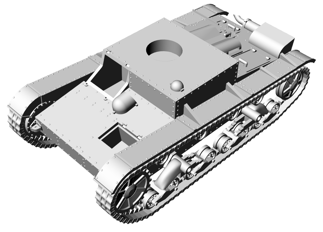 ОТ-130 Flamethrower Tank - Russian Army - wargame3d- 28mm Scale
