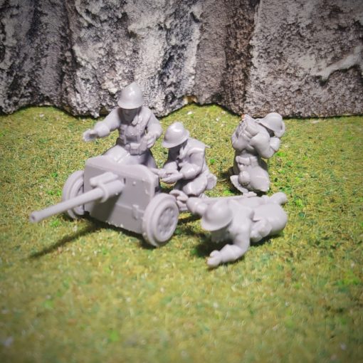 47mm French Gun - French Army - 28mm - Eskice Miniature