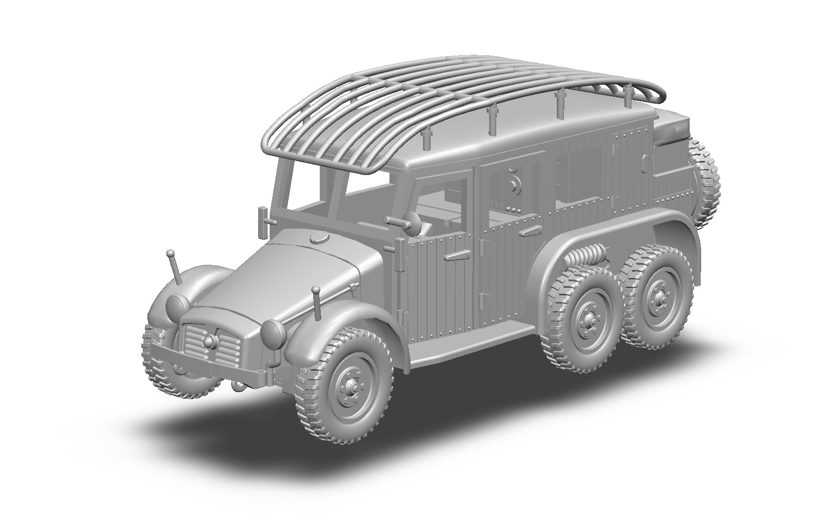 Krupp Protze L2 H-143 Funkkraftwagen Kfz.19 - WWII - German Army - wargame3d - 28mm Scale