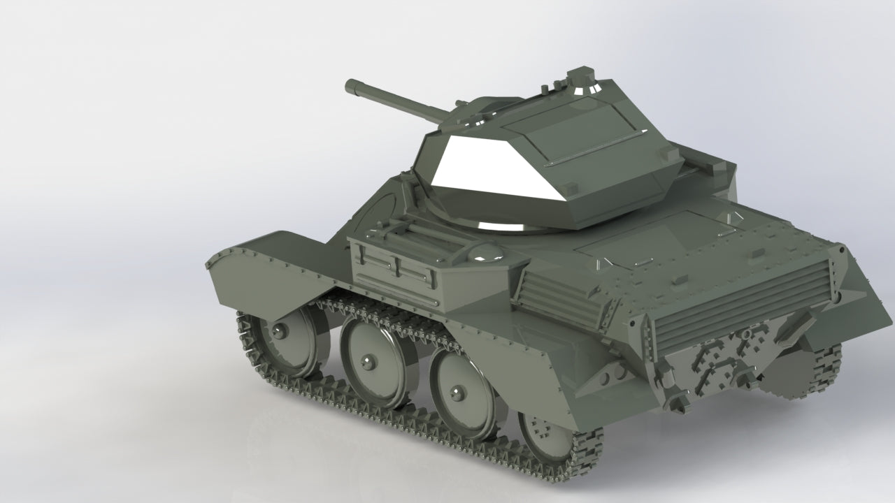 Light tank MK-VIII (A25) - UK Army - 28mm Scale - wargame3d
