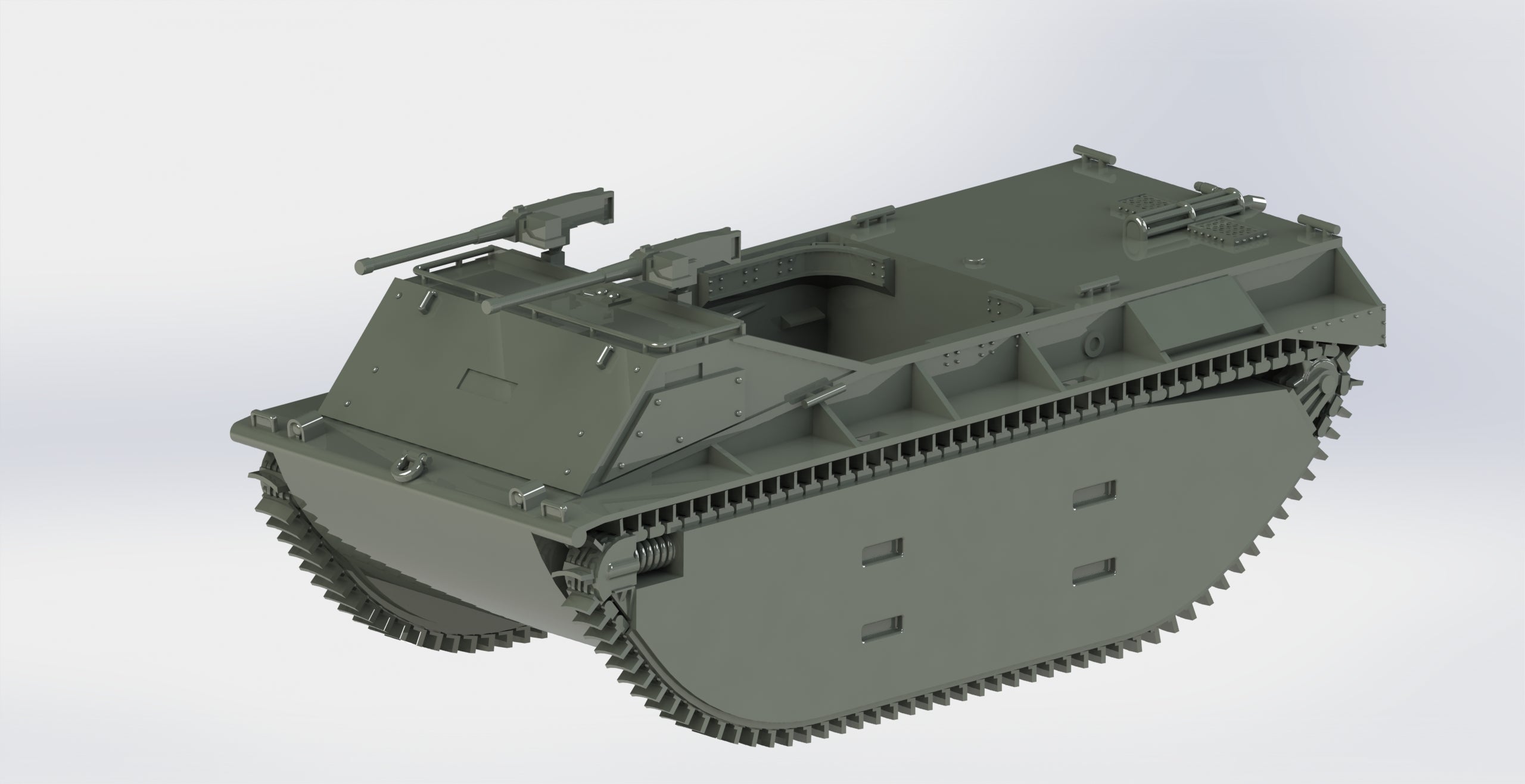 LVT-1 Aligator - US Army - 28mm Scale - wargame3d