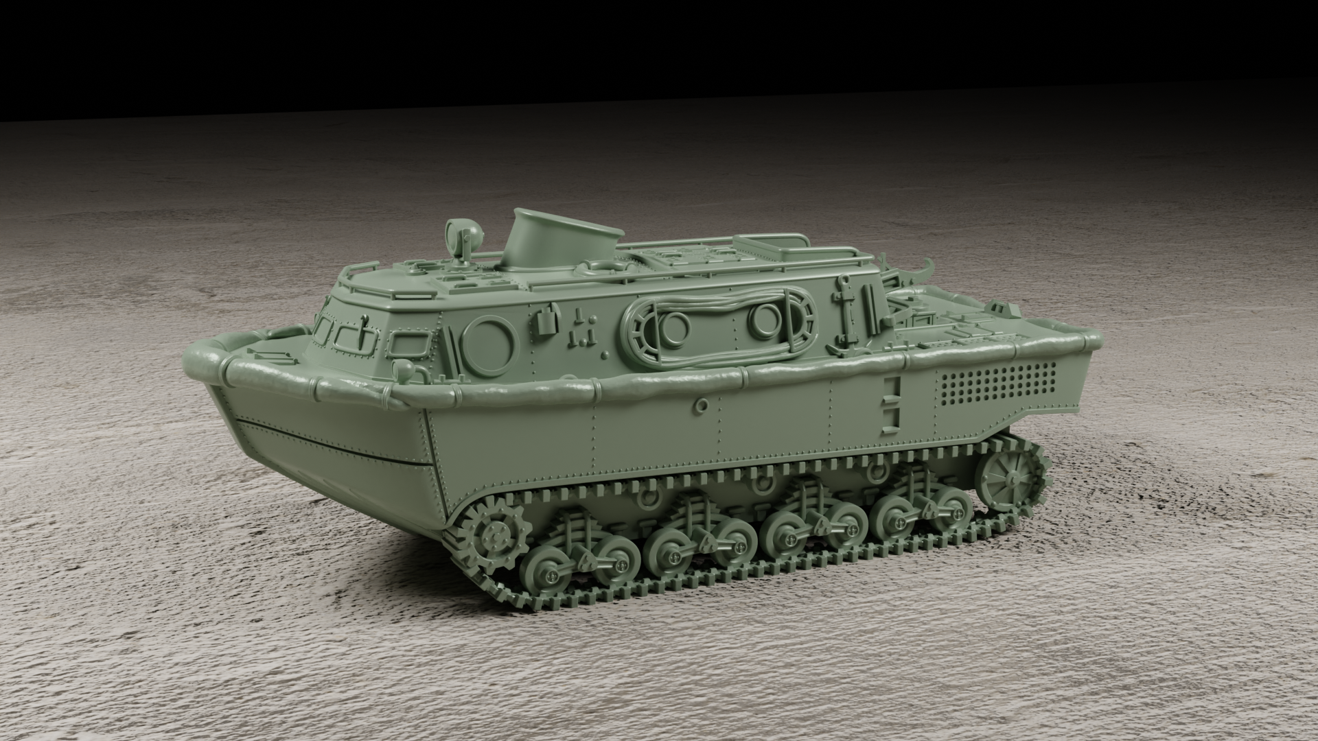 Landwasserschlepper - German Army - wargame3d- 28mm Scale
