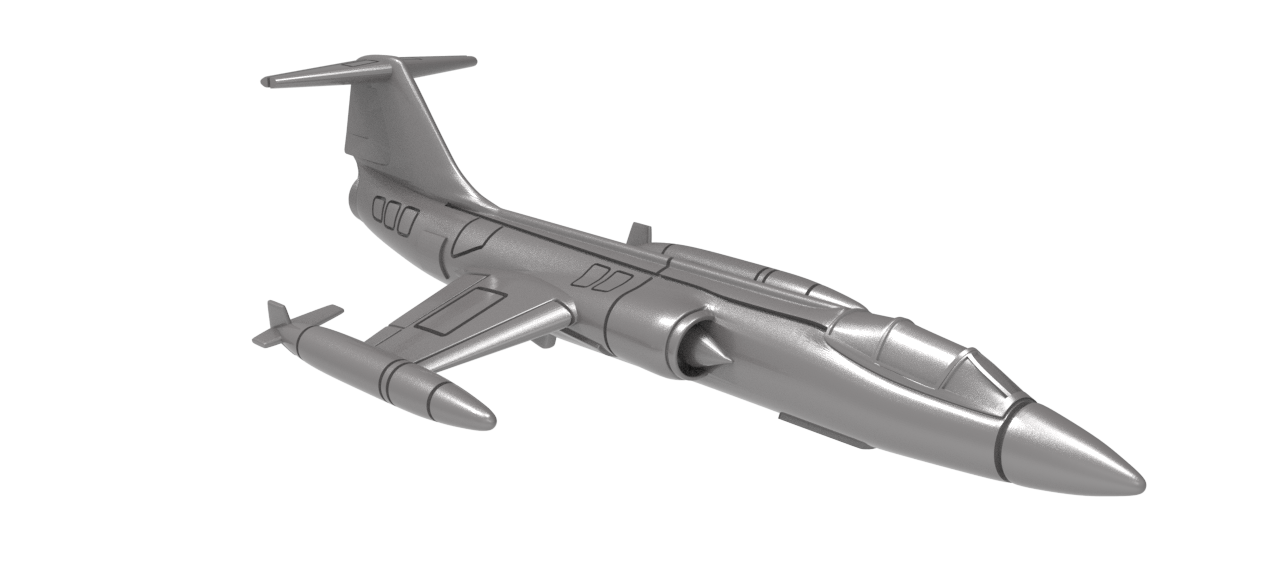 Lockheed F-104 Starfighter - Vietnam War Aircraft - 1/200 Scale - wargame3d