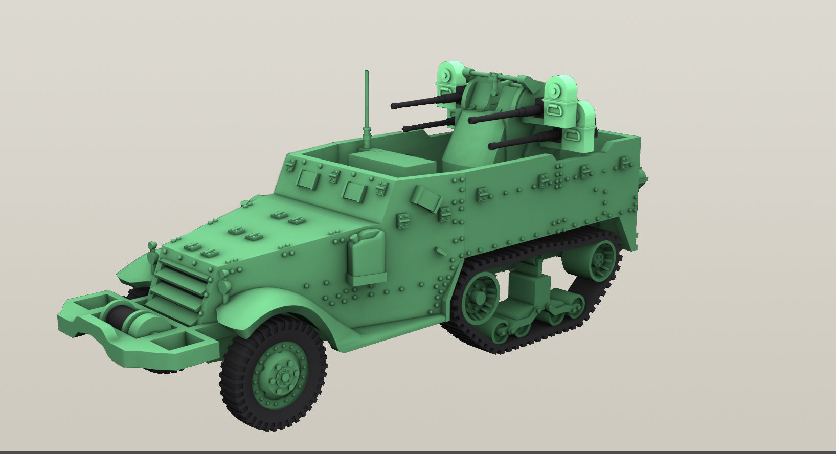 M16 Multiple Gun Motor Carriage - US Army - wargame3d- 28mm Scale