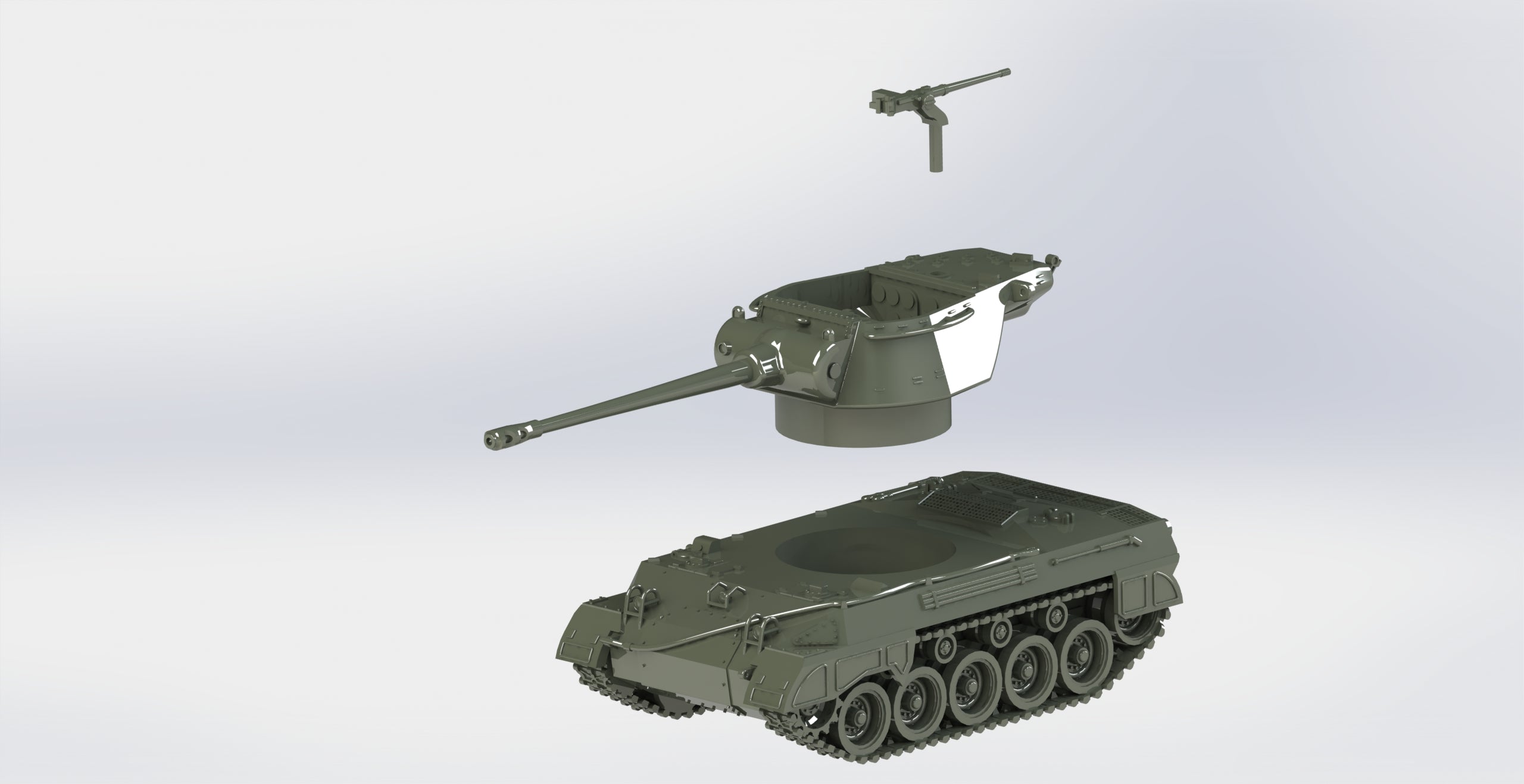 M18 90-mm GMC - Super Hellcat - 28mm Scale - wargame3d