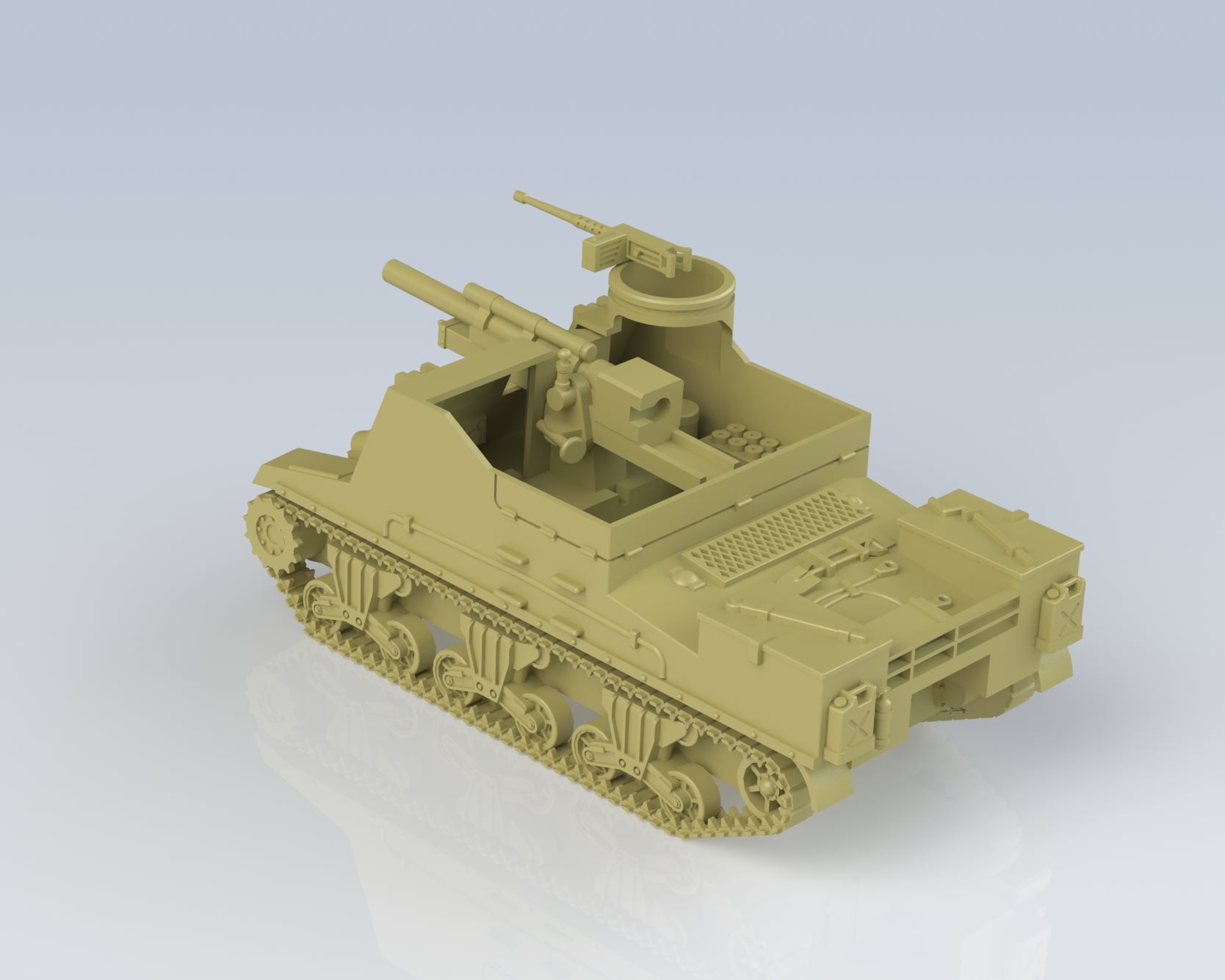 M7 Priest Self-Propelled Gun - 28mm Scale - wargame3d