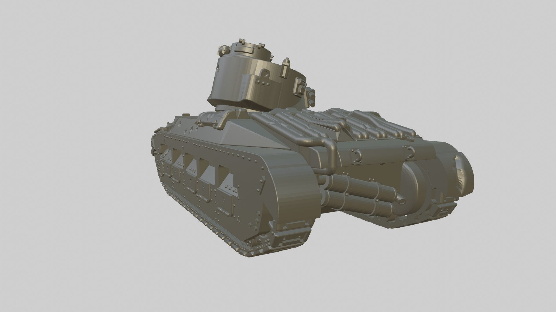 Destroyed Matilda II - A11 Infantry Tank Mark I - UK Army - 28mm Scale - wargame3d