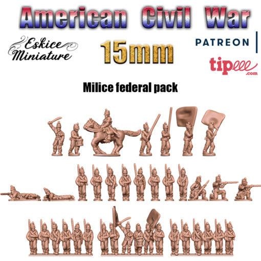 Federal Militia - American Civil War - 15mm - Eskice Miniature