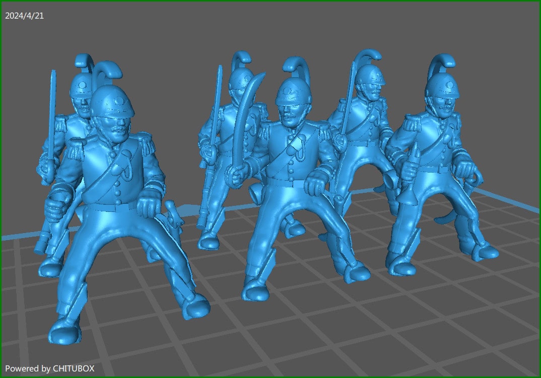 28mm Neapolitan Dragoons 1859-61 - 6 minis