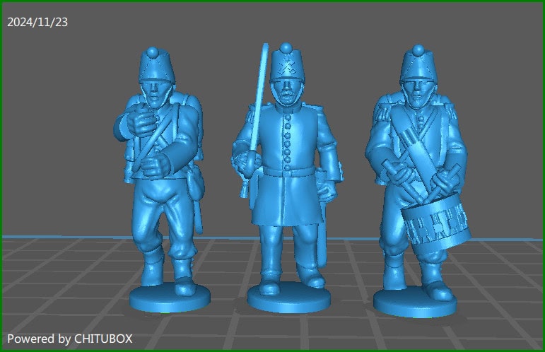 28mm Papal States Infantry command 1848-70 - 3 Minis - MC Minis