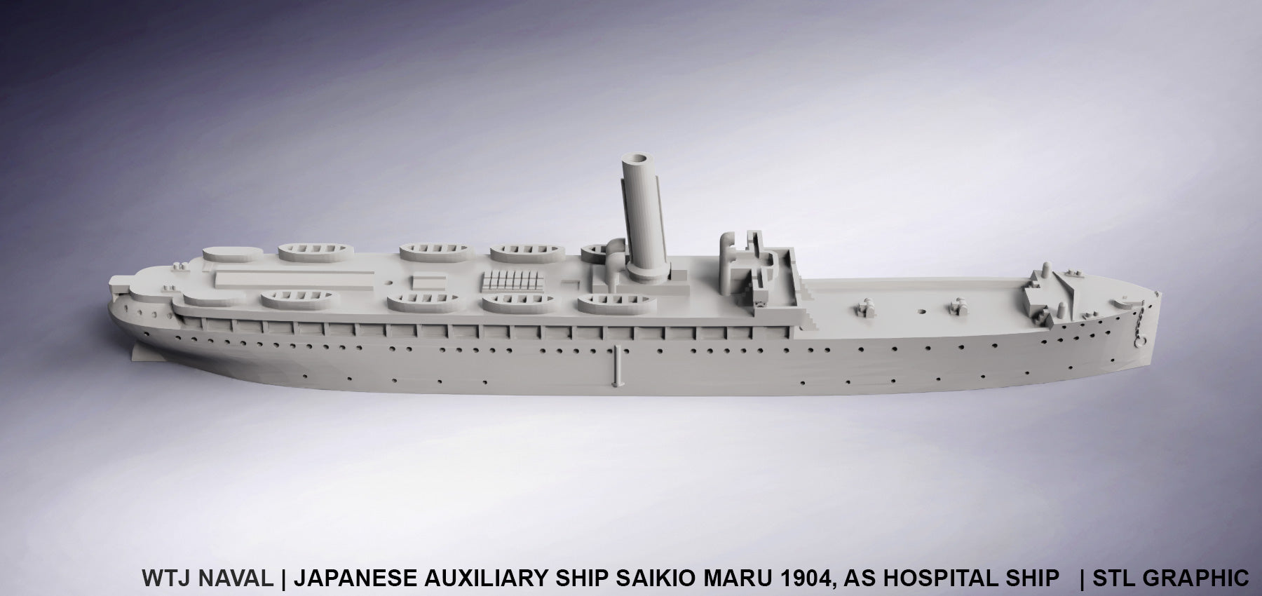 Saikio Maru 1904 - Wargaming - Axis and Allies - Naval Miniature - Tabletop Games - Warships - War Time Journal