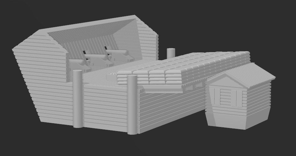 Charleston Floating Battery - Confederate - 1/600 Scale - Ships - Sailboats - Age of Sail