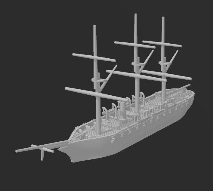 USS Richmond - Union - 1/600 Scale - Ships - Sailboats - Age of Sail