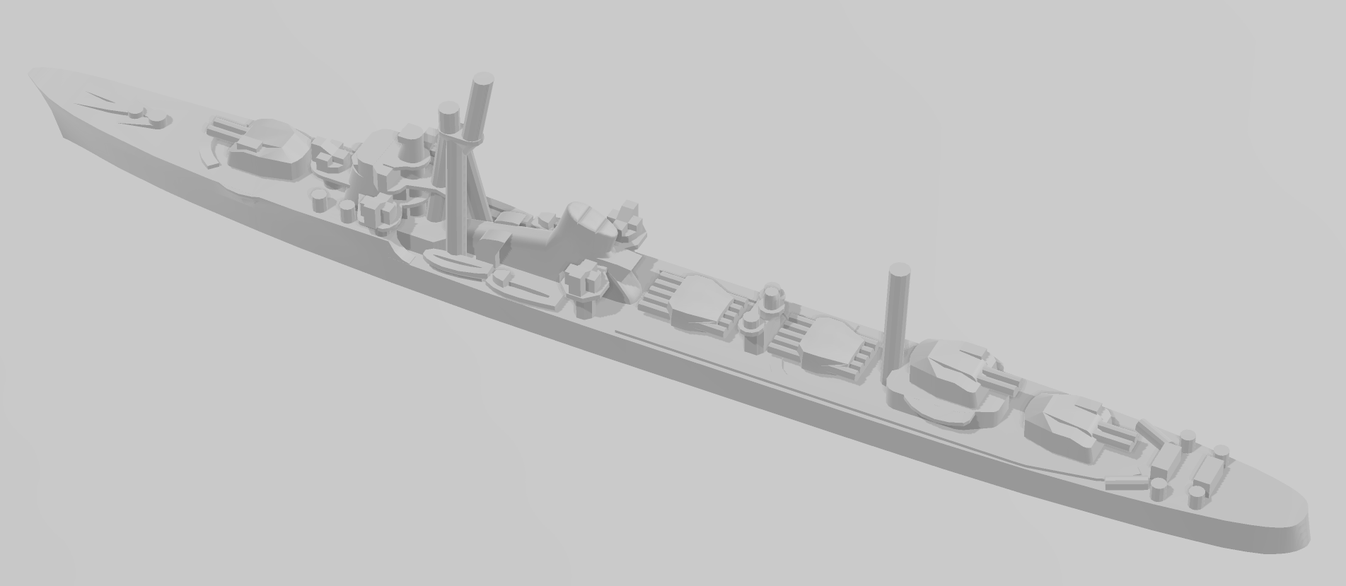 Destroyer - Concept V8 (Super-Asashio) - IJN - Axis and Allies - Naval Miniature - Warships